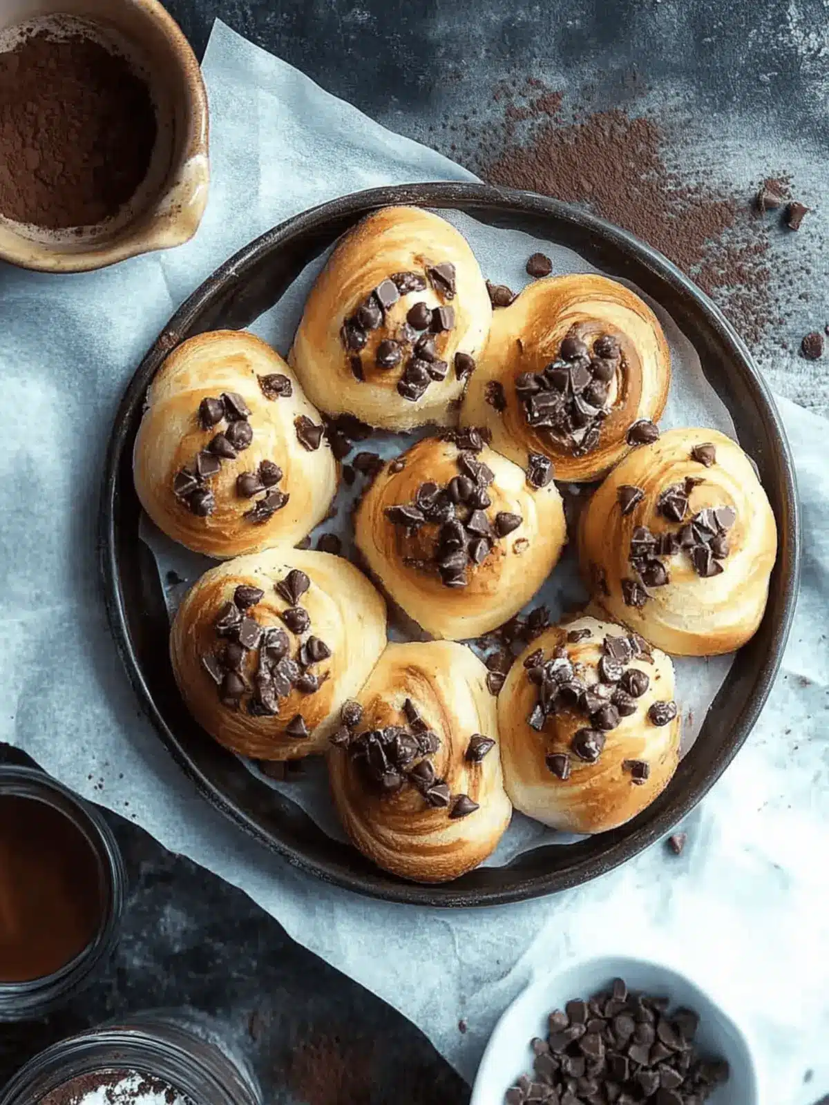 10-Minuten Schoko-Brötchen