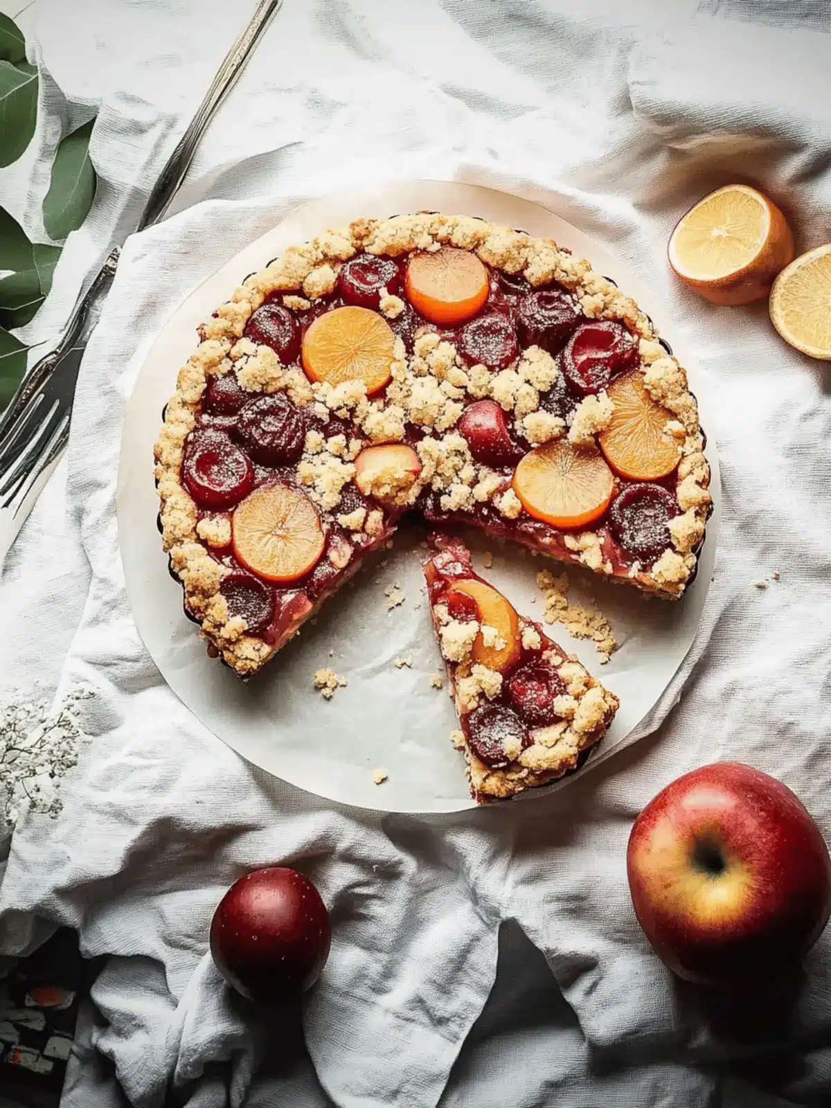 Zwetschgenkuchen mit Rührteig und Streuseln