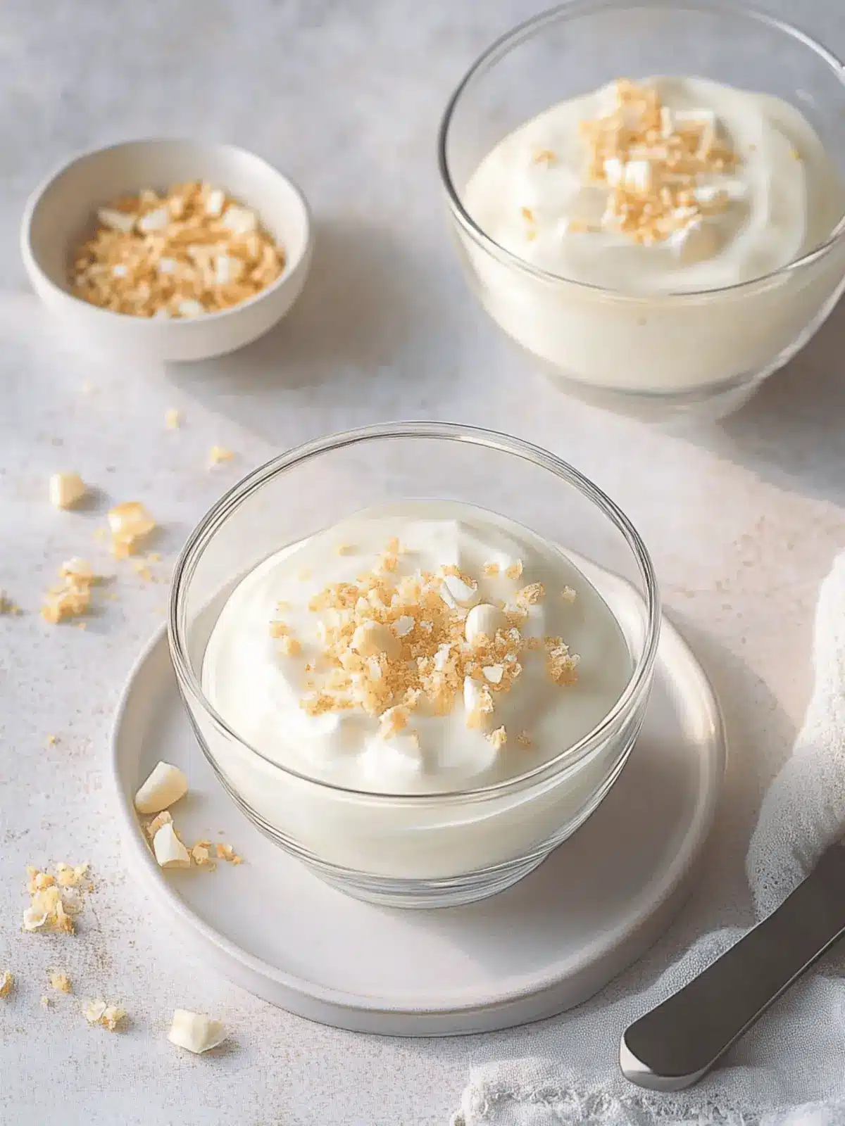 Weiße Schokoladenmousse
