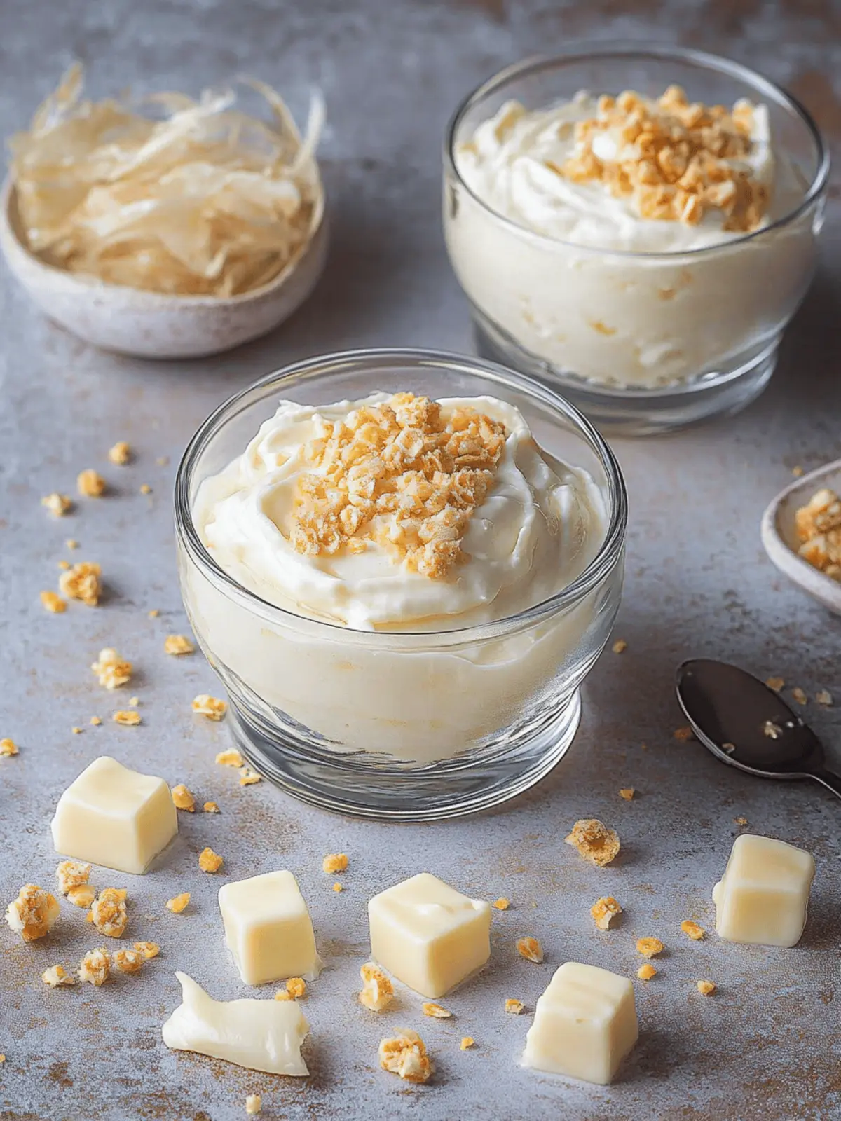 Weiße Schokoladenmousse