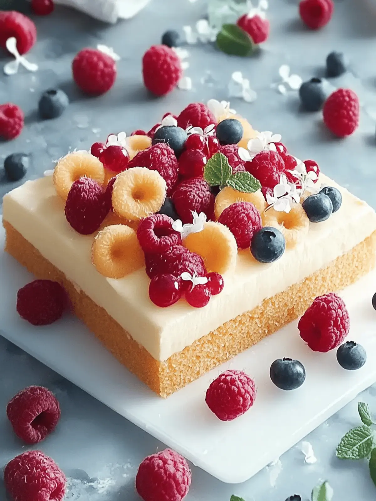 Schulanmeldungstorte mit frischen Beeren und Vanillecreme