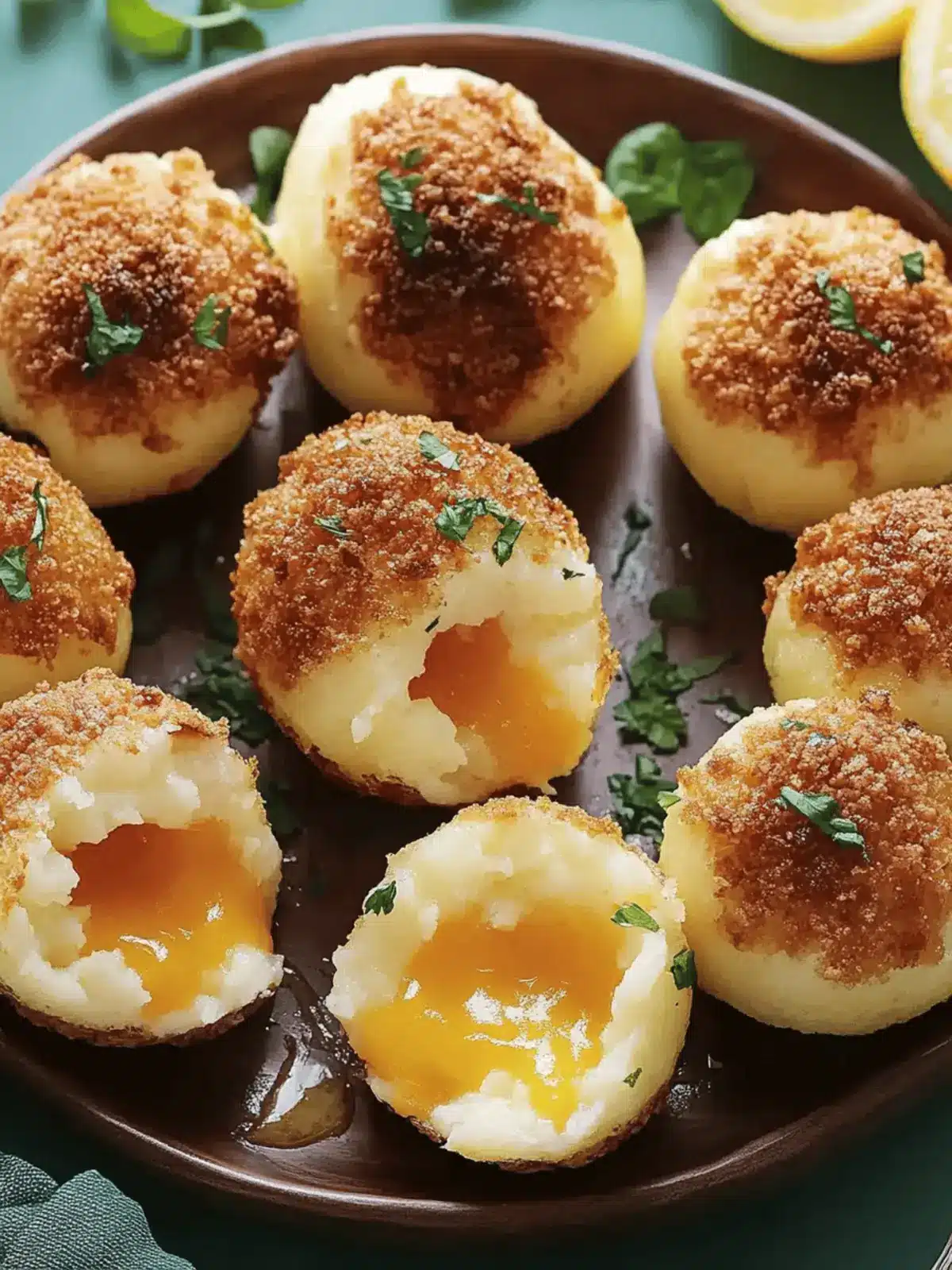 Knuspriges Kartoffelpüree gefüllt mit Käse und Rindfleisch Rezept