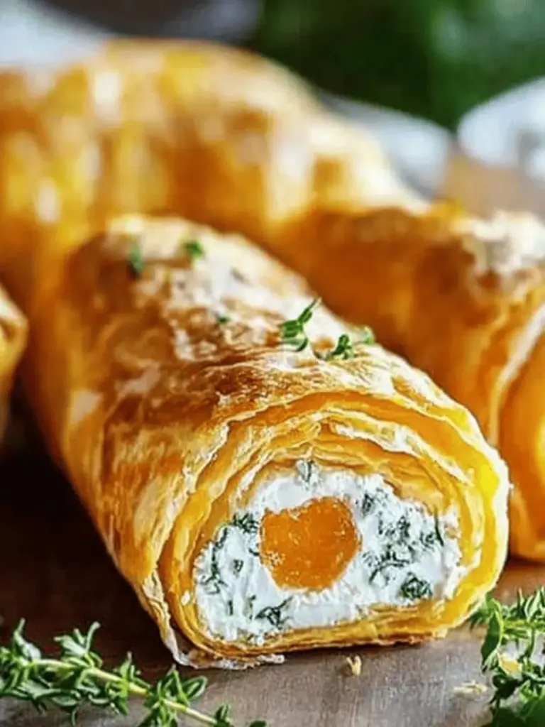 Herzhafte Möhrenrolle mit Frischkäse