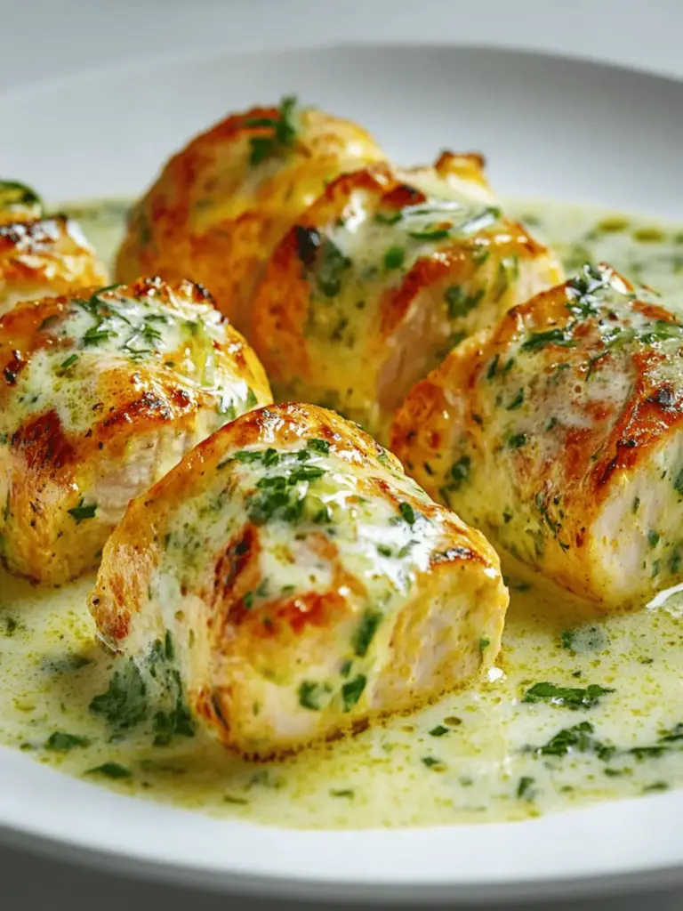 Hähnchenfilet mit Pesto-Sahne