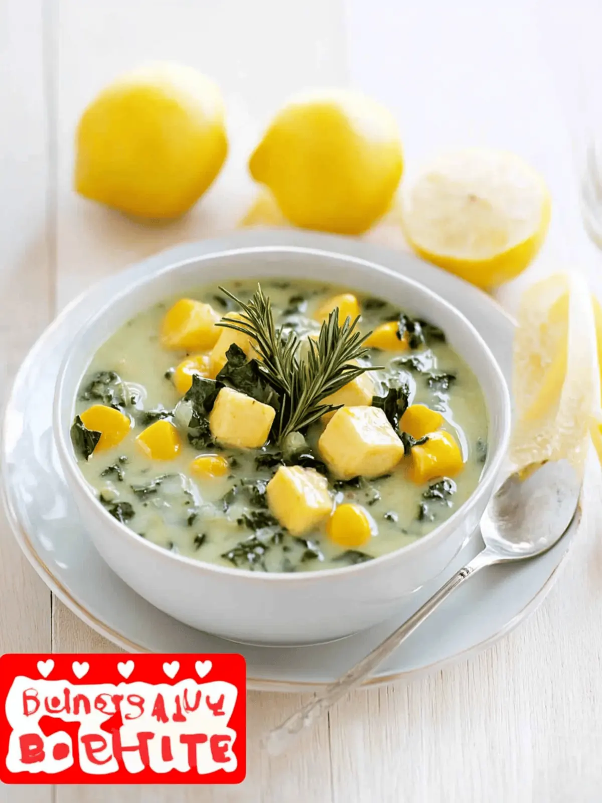 Vegan Spinach Potato Soup with Chickpeas and Coconut Milk