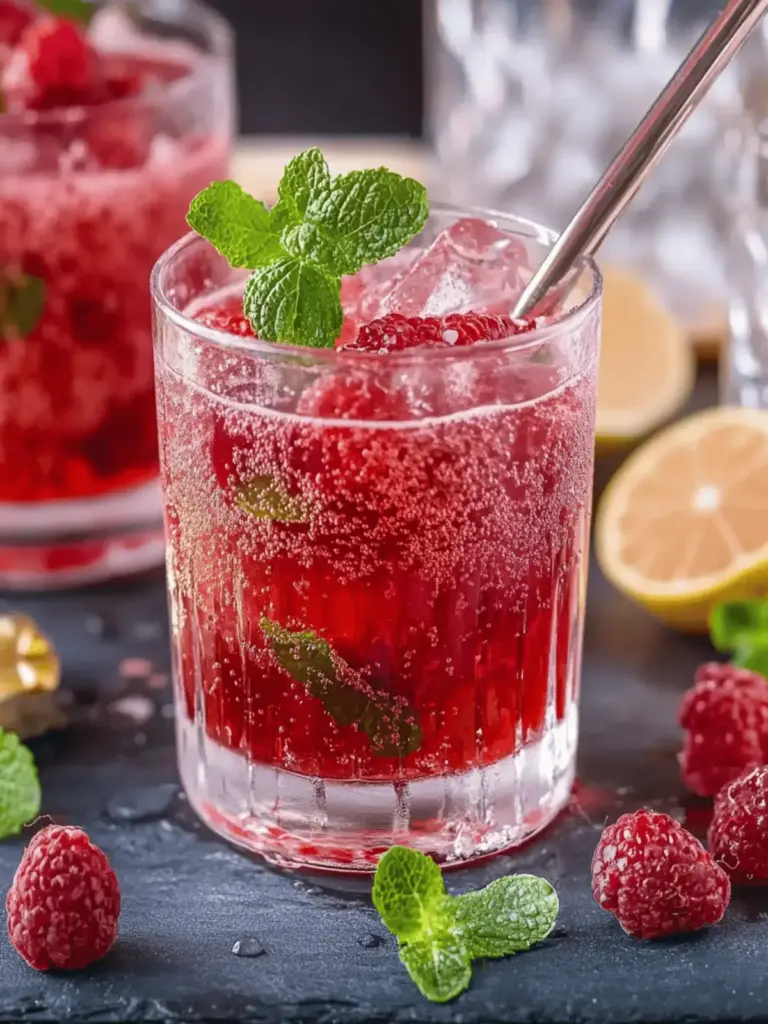 Himbeer-Mojito-Cocktail