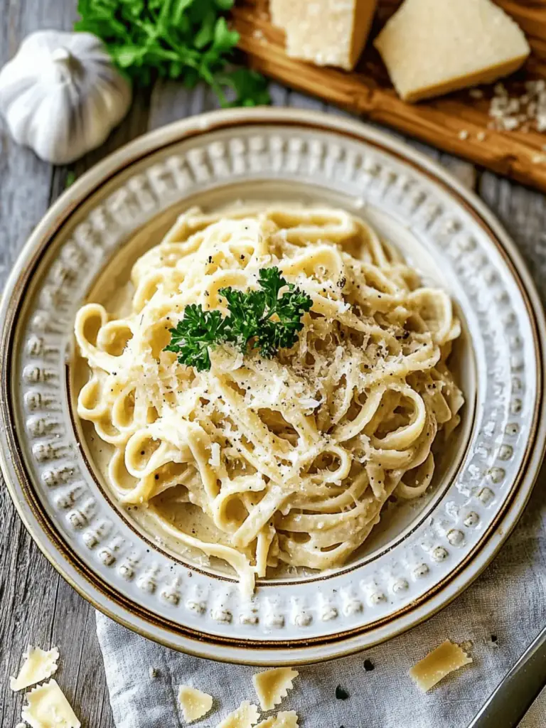 Pasta in Käsesahnesoße