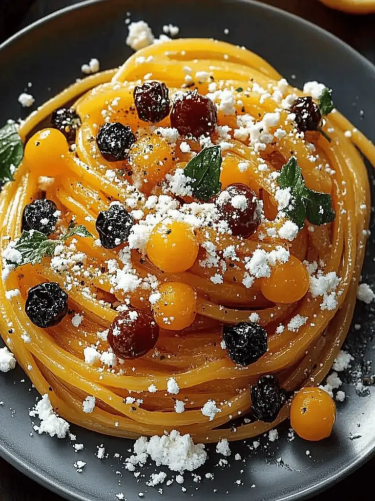 Kürbisnudeln mit Feta