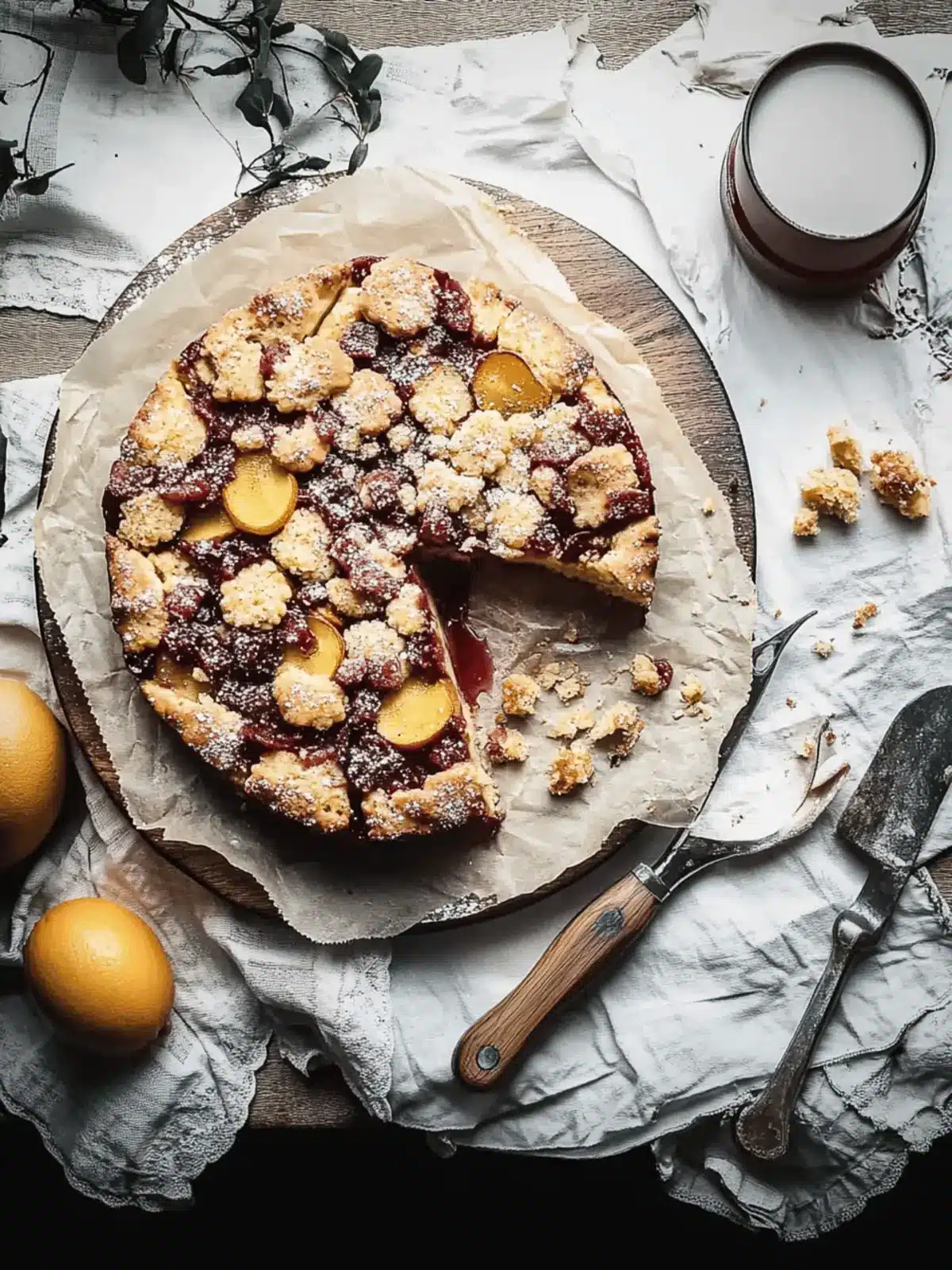 Zwetschgenkuchen mit Rührteig und Streuseln