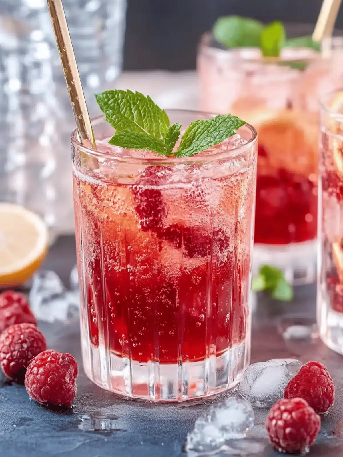 Himbeer-Mojito-Cocktail