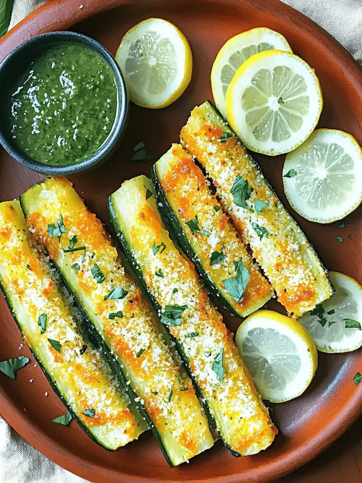 Krosse gebackene Zucchini-Streifen für jeden Snack-Liebhaber 2 Krosse gebackene Zucchini-Streifen