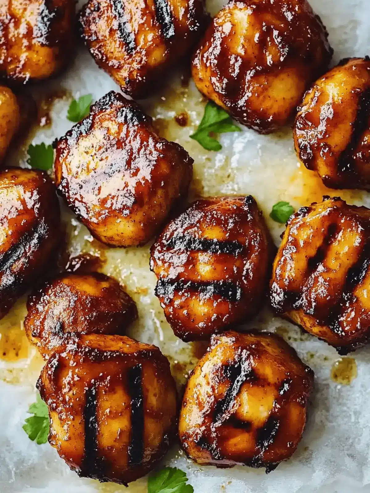 Gegrillte Honig-BBQ-Bacon-Hühnchen-Spieße leicht gemacht 3 Gegrillte Honig-BBQ-Bacon-Hühnchen-Spieße einfach zubereiten