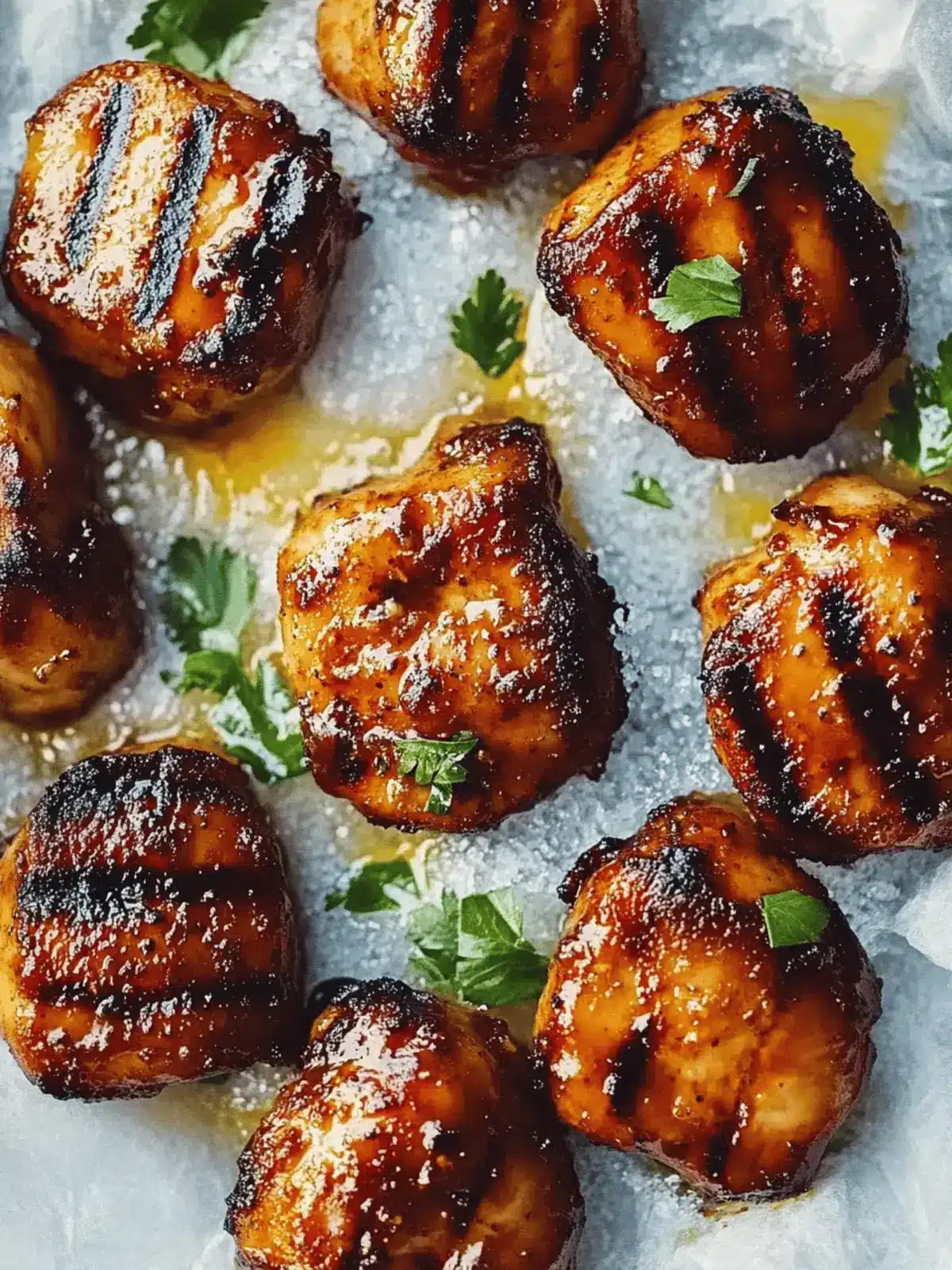 Gegrillte Honig-BBQ-Bacon-Hühnchen-Spieße leicht gemacht 4 Gegrillte Honig-BBQ-Bacon-Hühnchen-Spieße einfach zubereiten