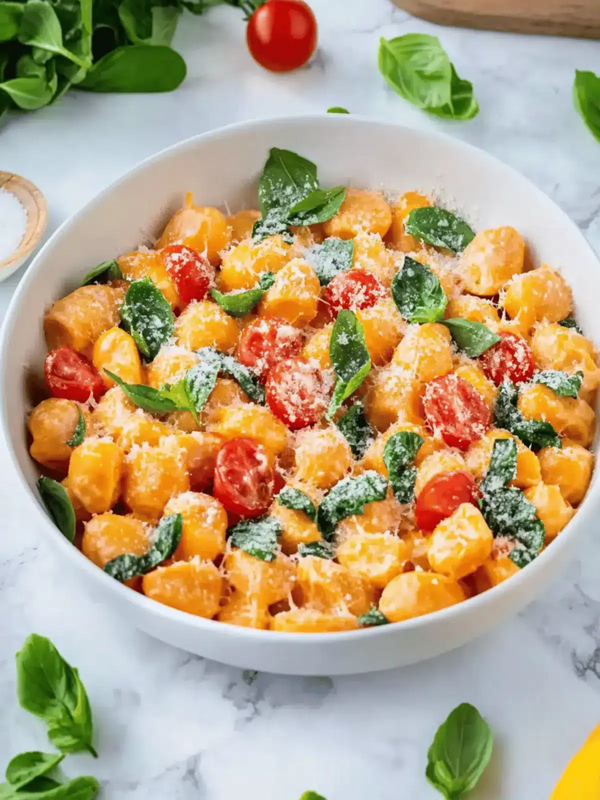 Gnocchi-Pfanne mit Spinat und Tomaten