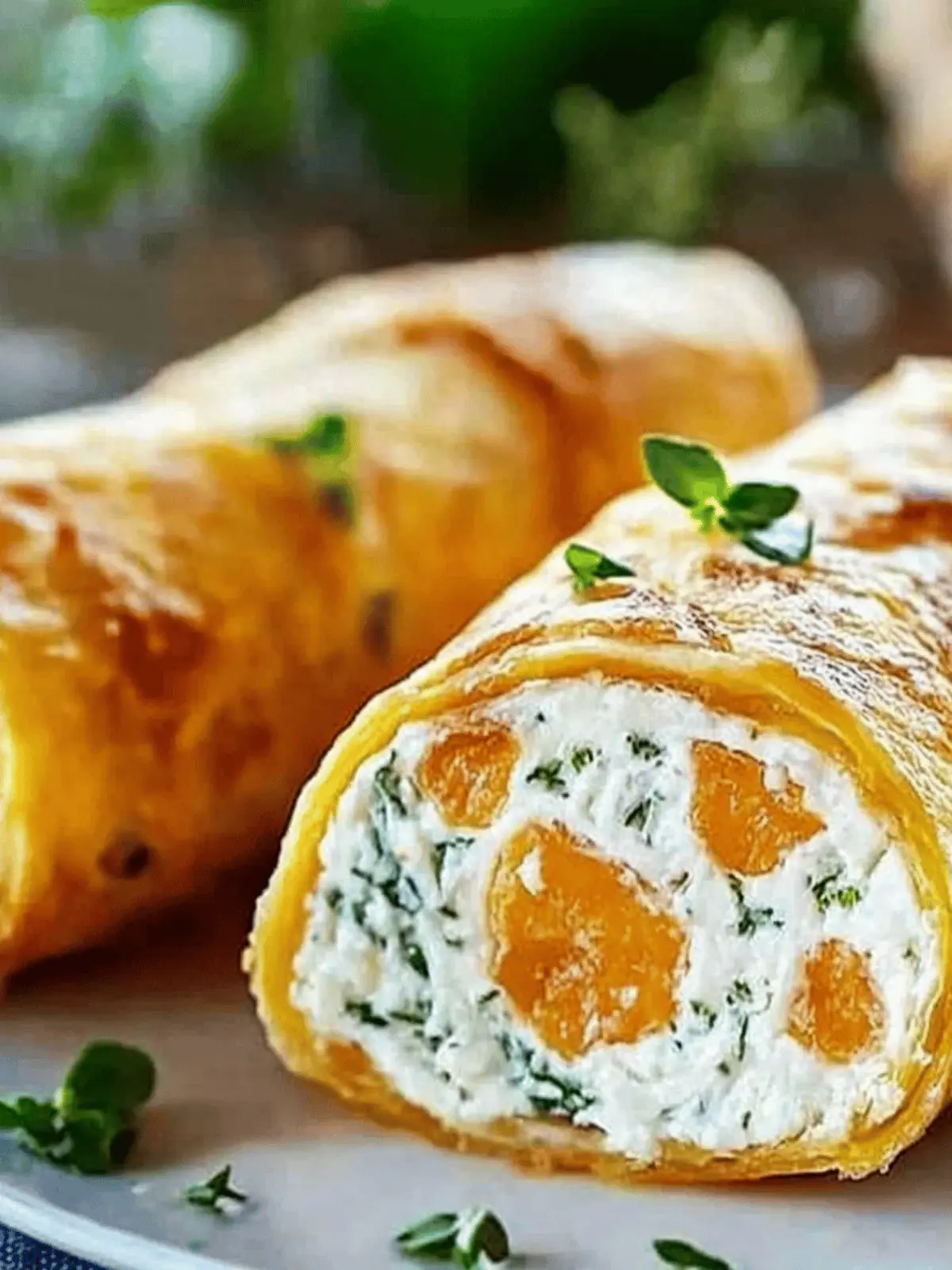 Herzhafte Möhrenrolle mit Frischkäse