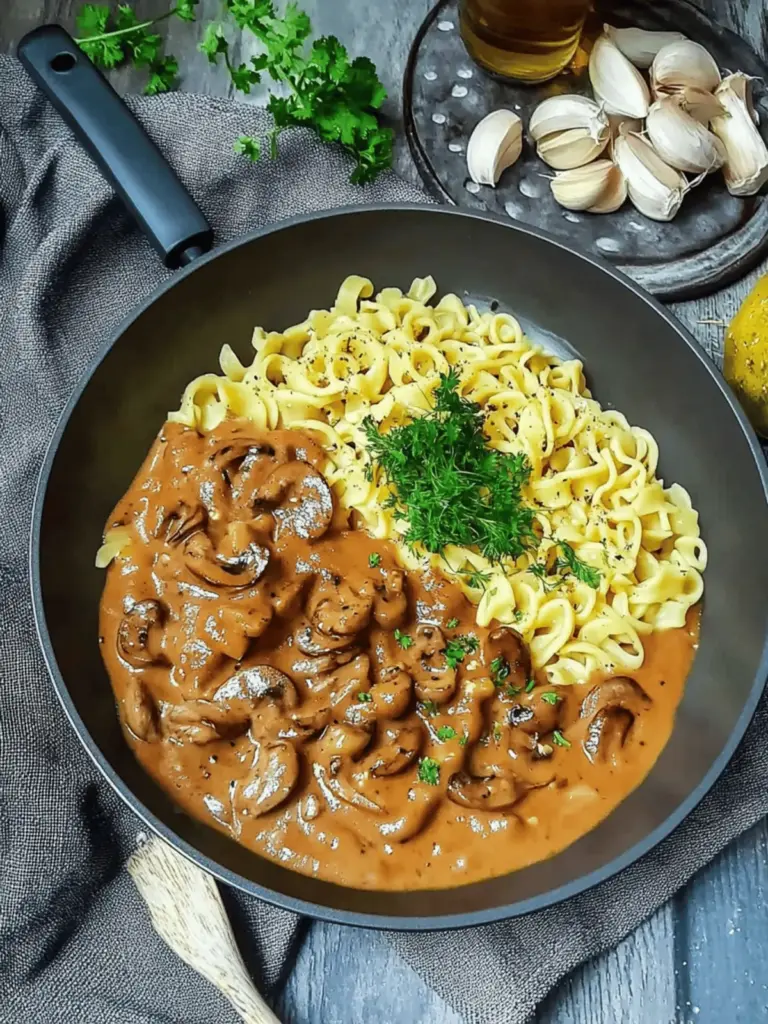 Jägersoße mit Spätzle