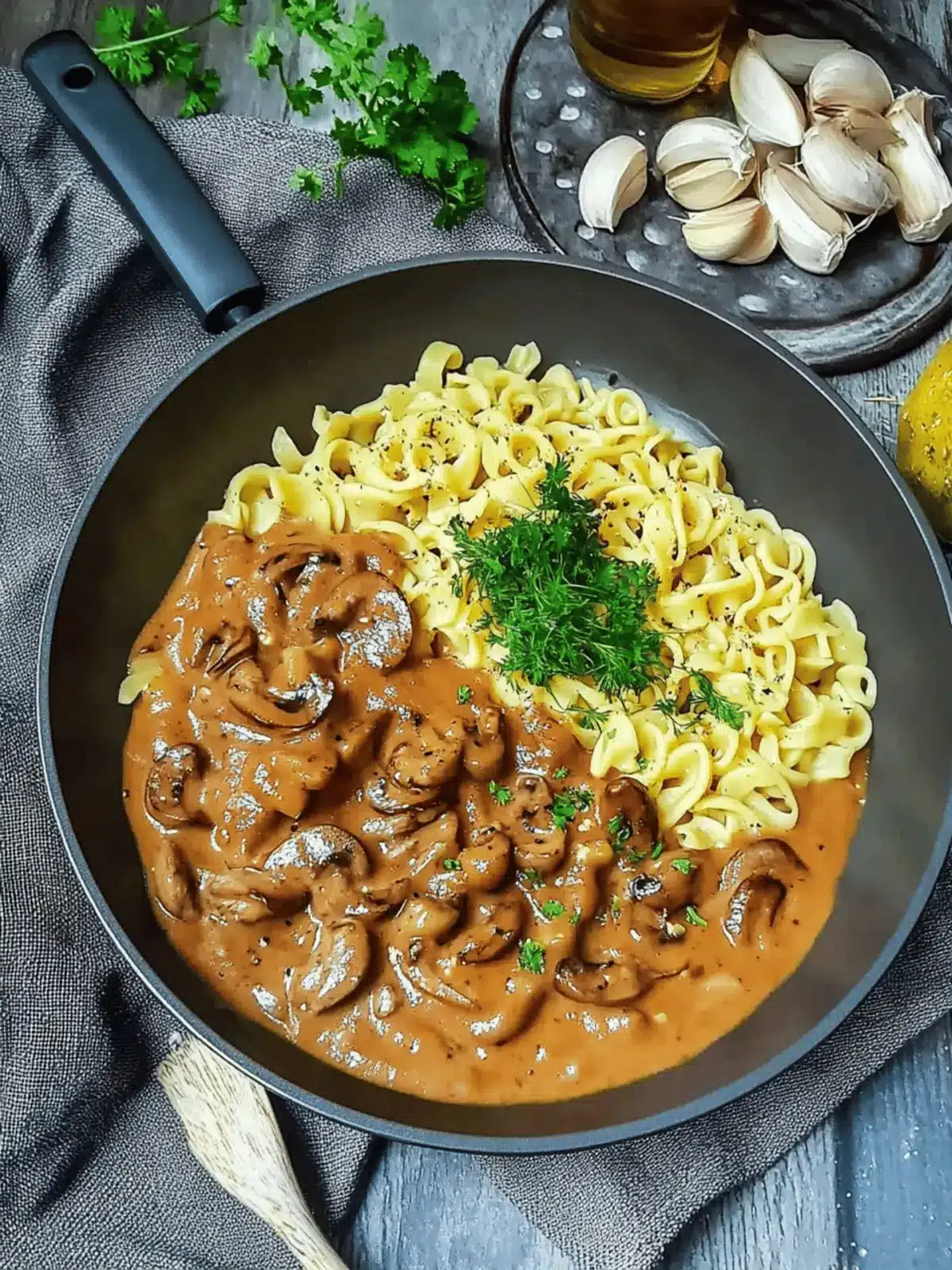 Jägersoße mit Spätzle