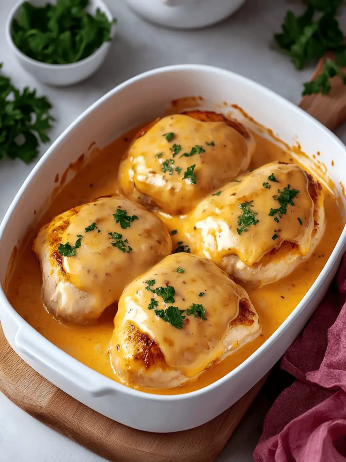 Hähnchenbrust in Frischkäse-Sauce