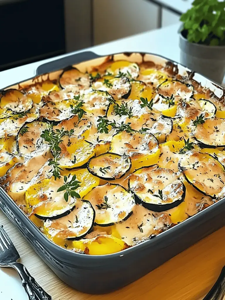 Delicious zucchini casserole with cheese - simple & healthy