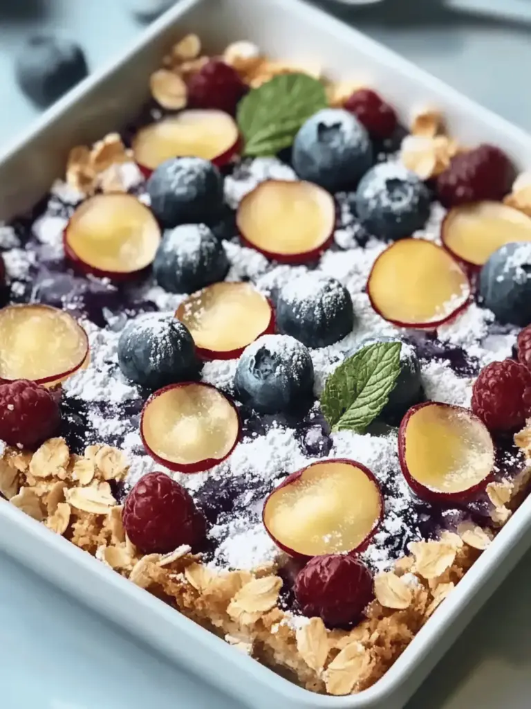 Blaubeer-Hüttenkäse Frühstücksbake