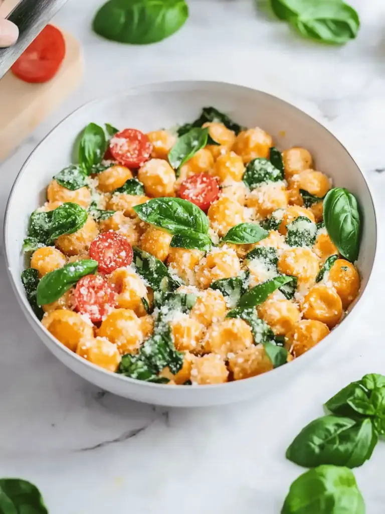 Gnocchi-Pfanne mit Spinat und Tomaten
