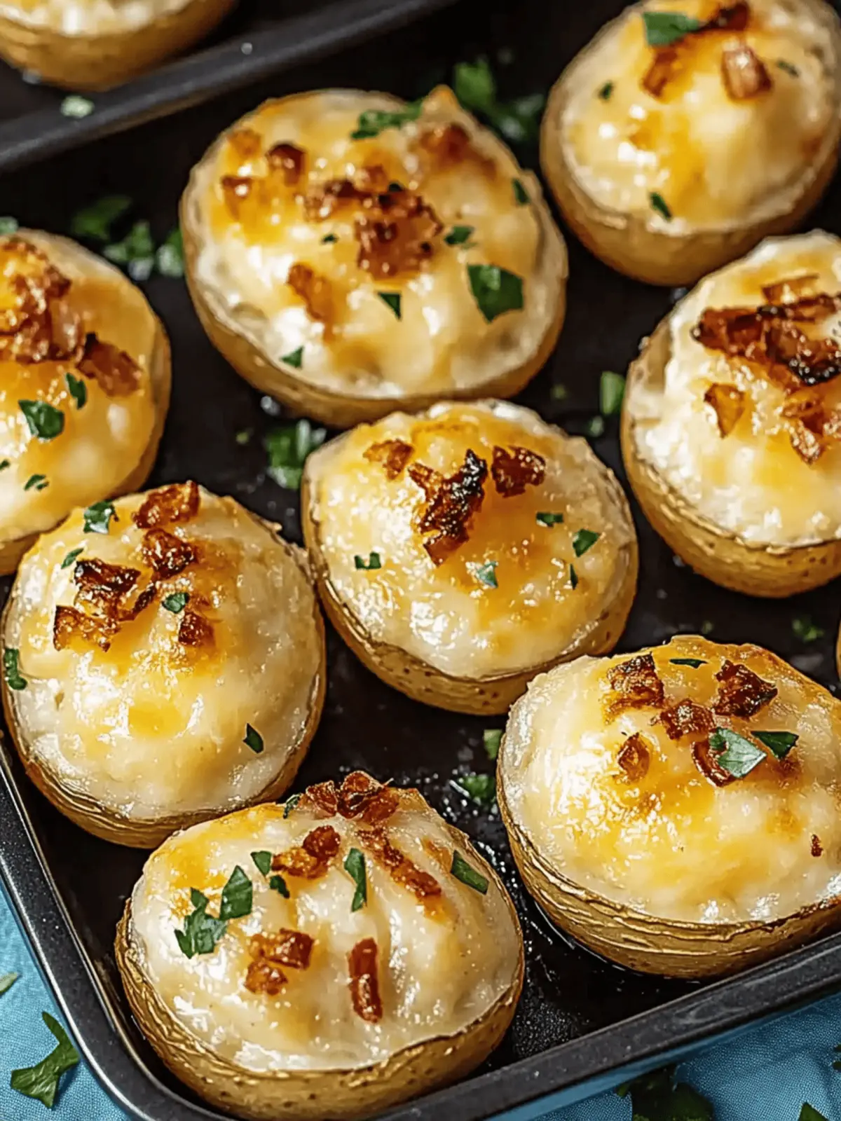 Gefüllte Kartoffeln nach Flammkuchen für Genießer 3 Gefüllte Kartoffeln nach Flammkuchen