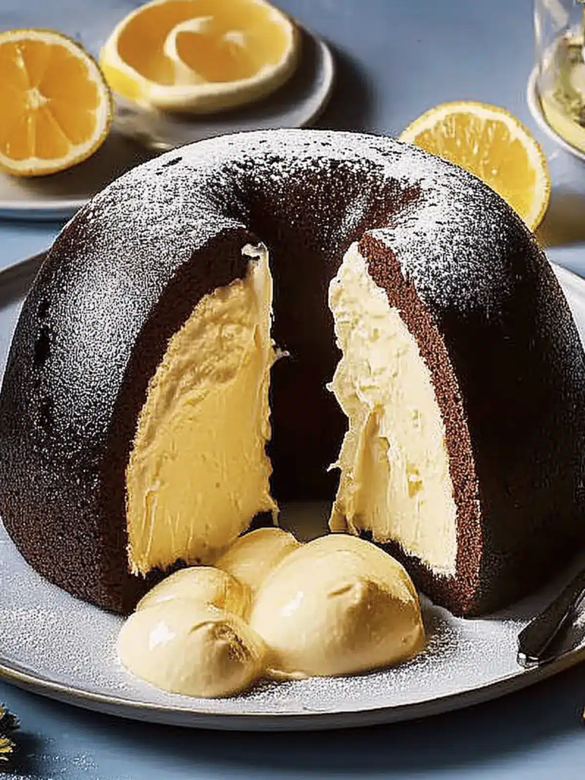 Schokoladen-Bundt-Kuchen mit Käsekuchenfüllung köstlich 4 Schokoladen-Bundt-Kuchen mit Käsekuchenfüllung