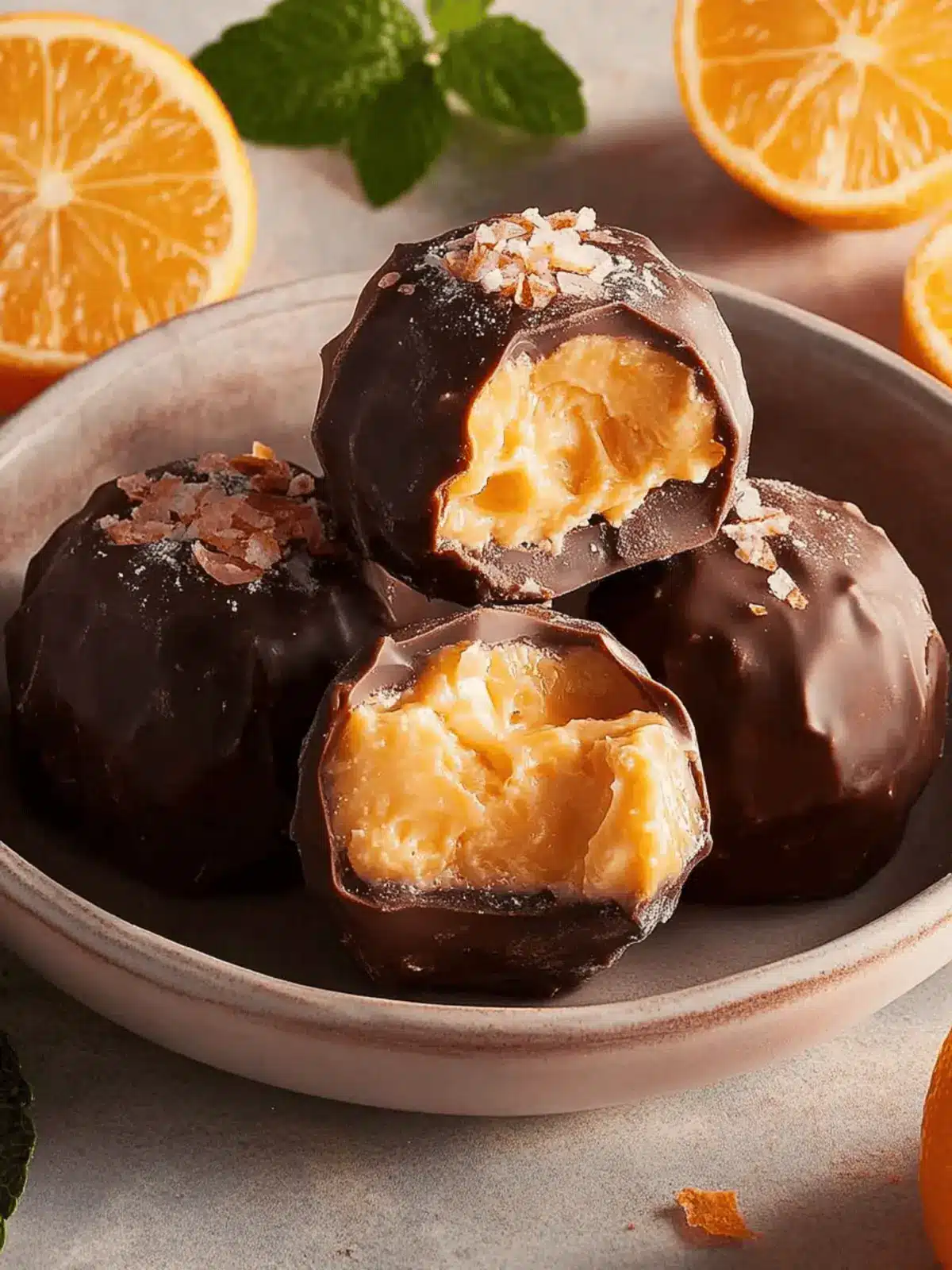 Orangen-Schokoladen-Pralinen perfekt selbstgemacht 5 Orangen-Schokoladen-Pralinen