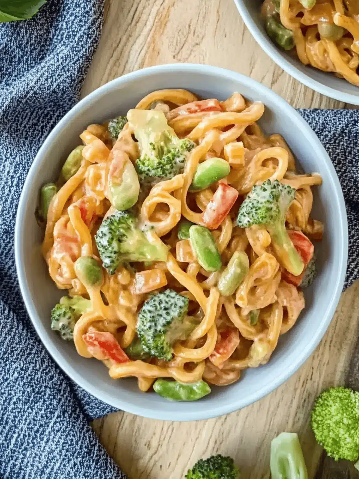 Udon-Nudeln mit Erdnusssoße und Gemüse für Genuss 5 Udon-Nudeln mit Erdnusssoße und Gemüse