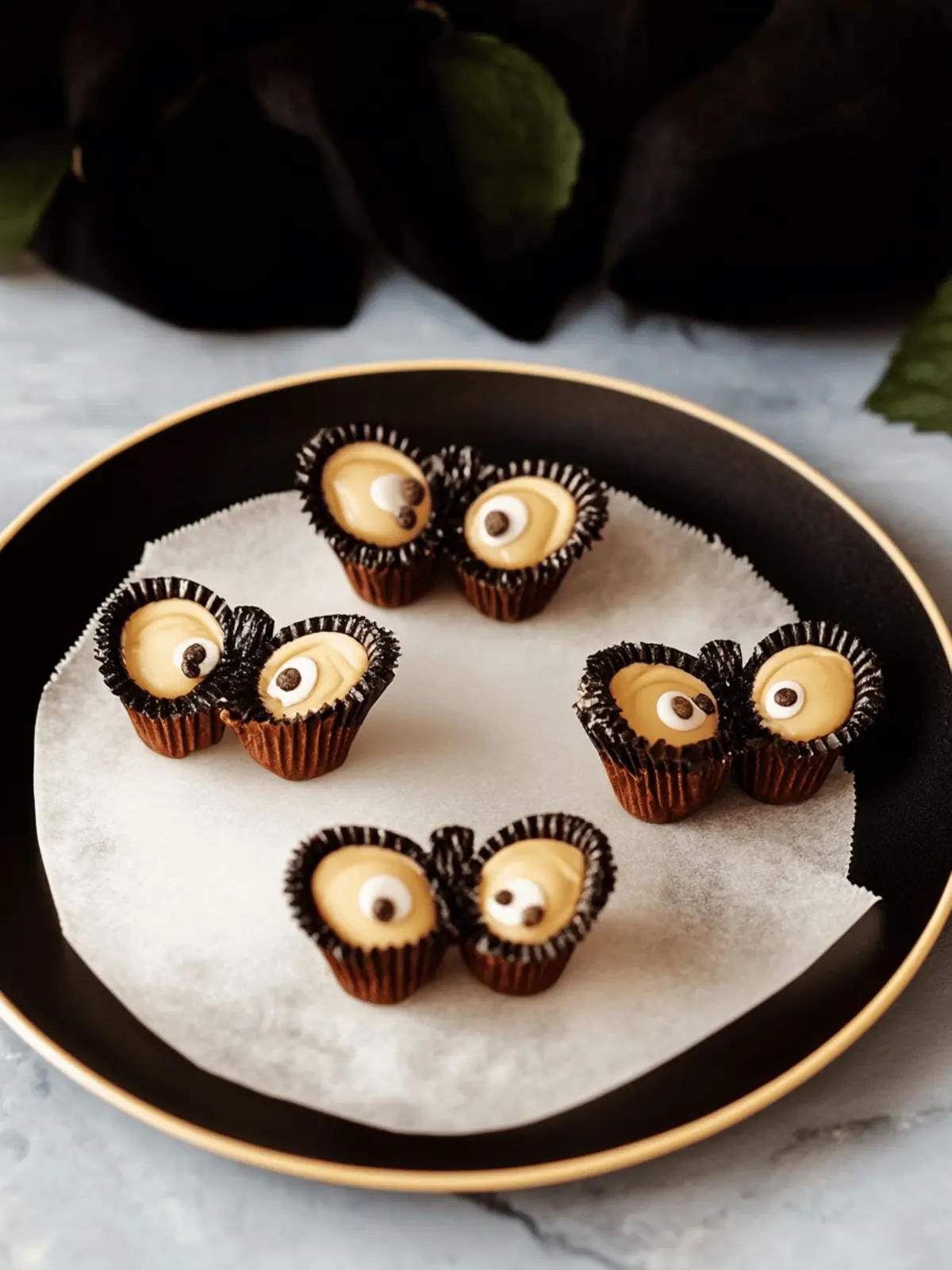 Halloween Fledermaus Kekse ganz einfach selbst machen 5 Halloween Fledermaus Kekse