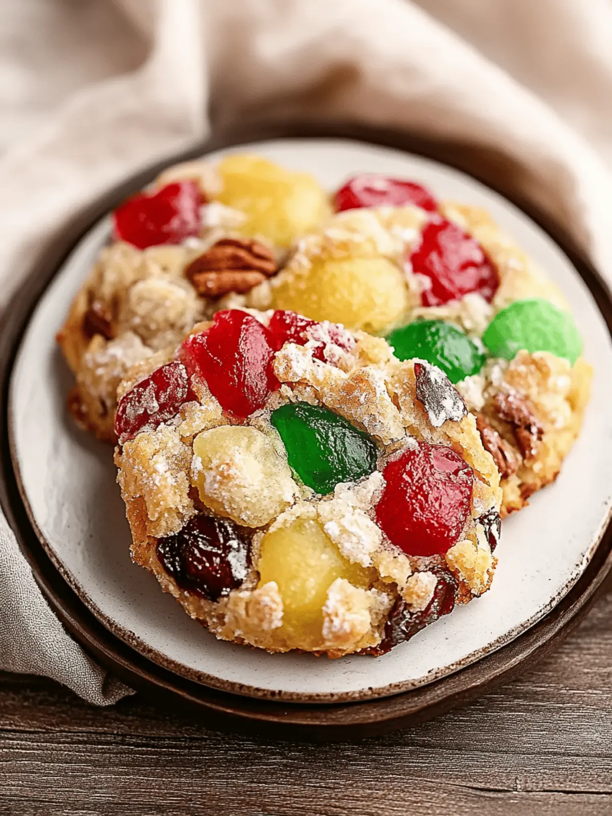 Einfache Weihnachts-Früchtekekse Rezept