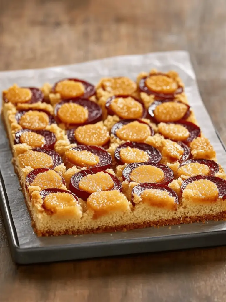 Pflaumenstreuselkuchen aus der Form