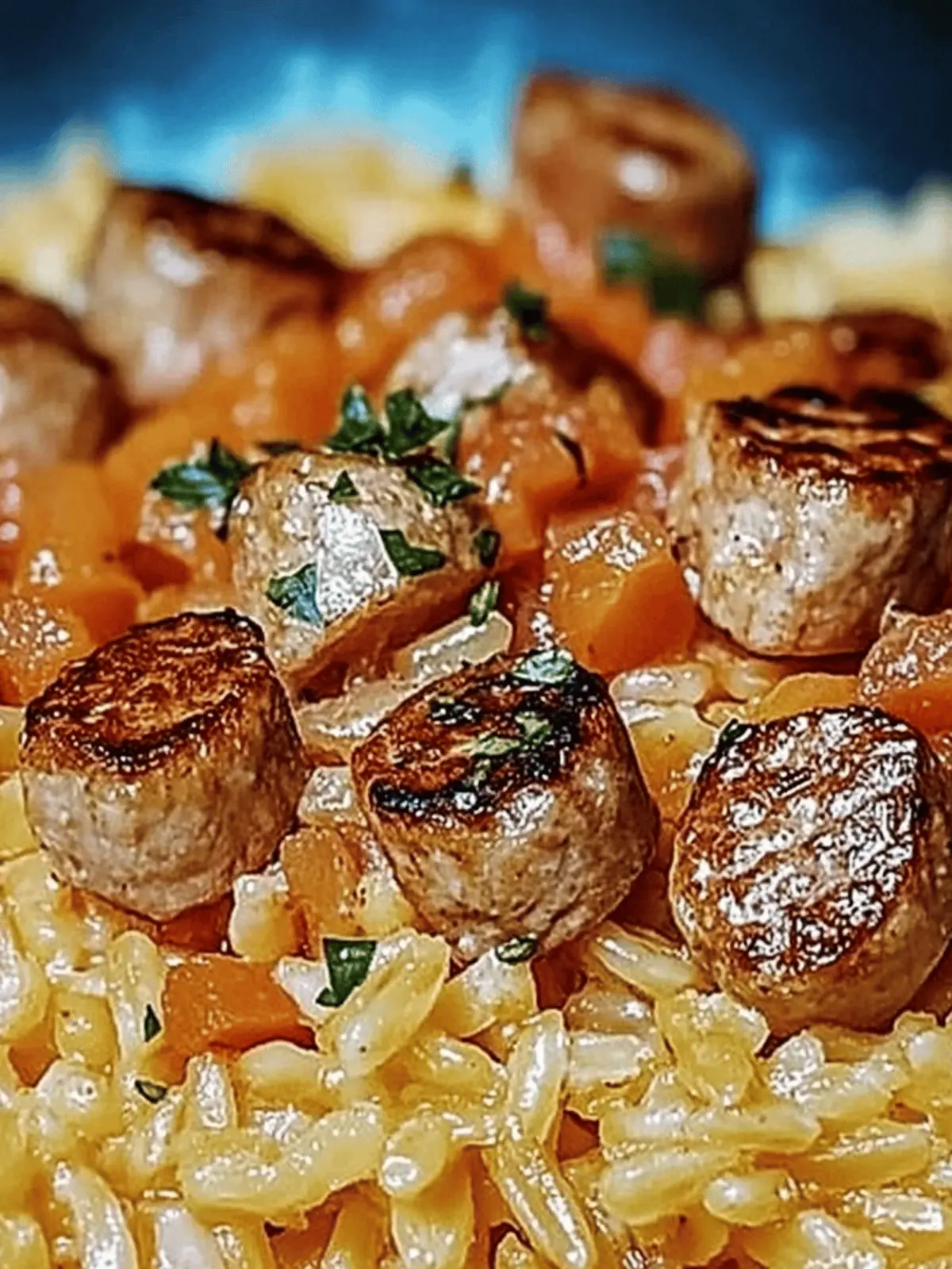 Herzhafter Wurst- und Reis-Pfannengericht für jeden Tag 3 Herzhafter Wurst- und Reis-Pfannengericht