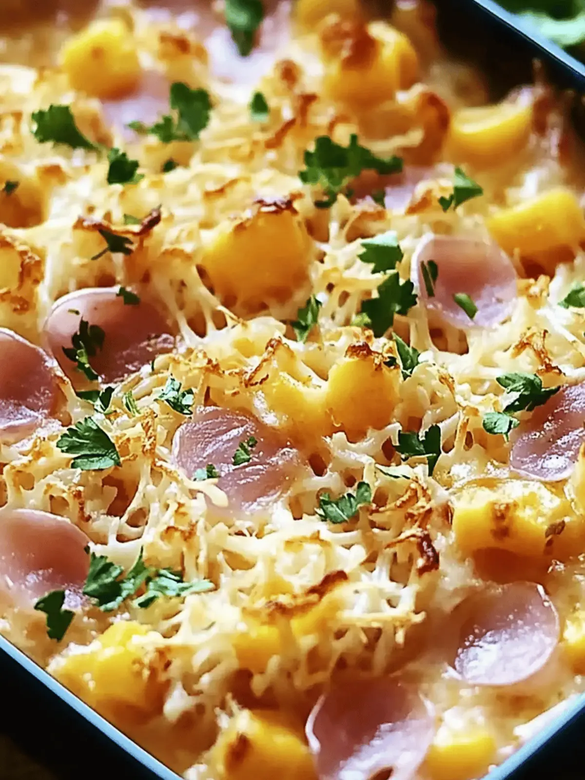 Hühnchen Cordon Bleu Auflauf