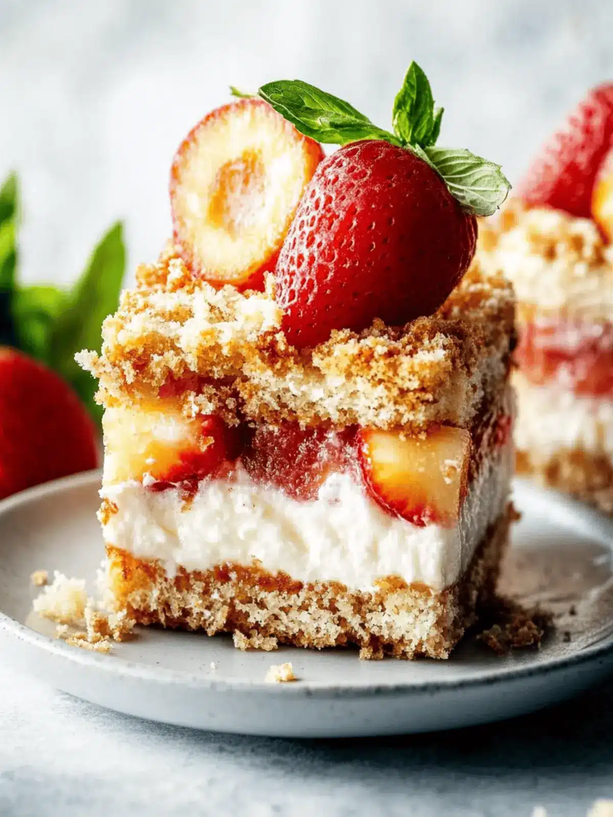 Pflaumenkäsekuchen mit Mandelstreuseln