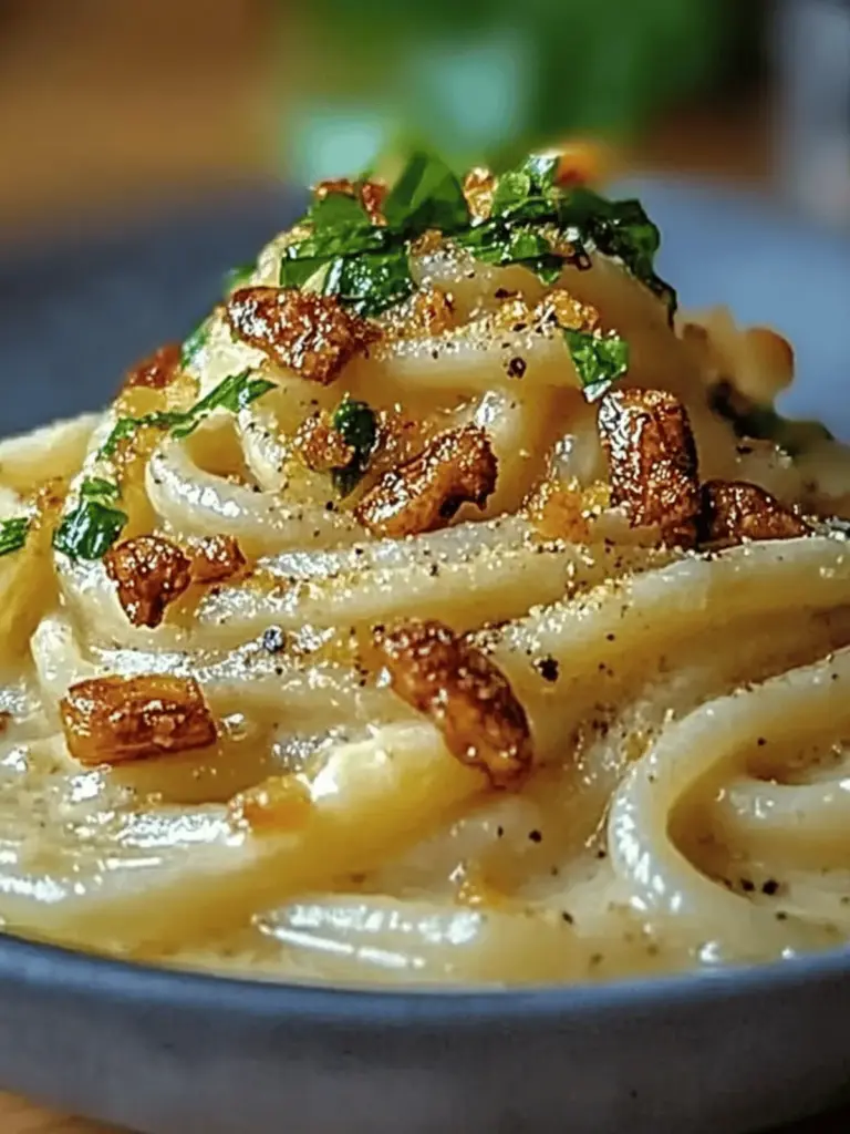 Geräucherte Tofu-Carbonara