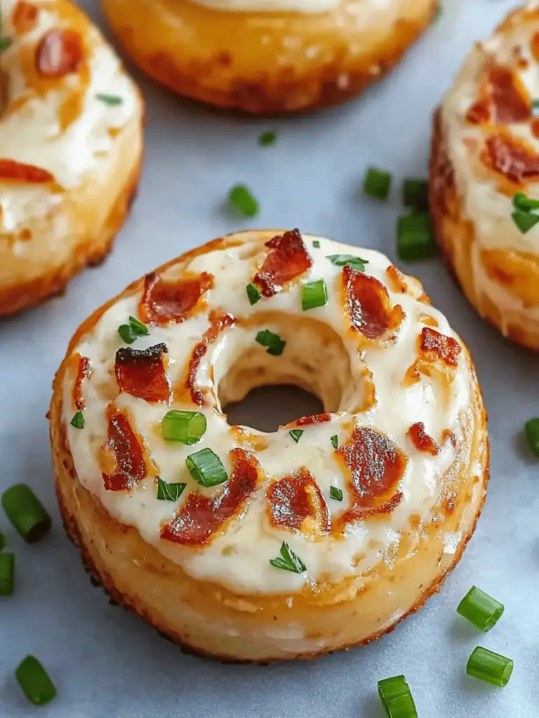 Würzige Speck-Frischkäse-Bagels
