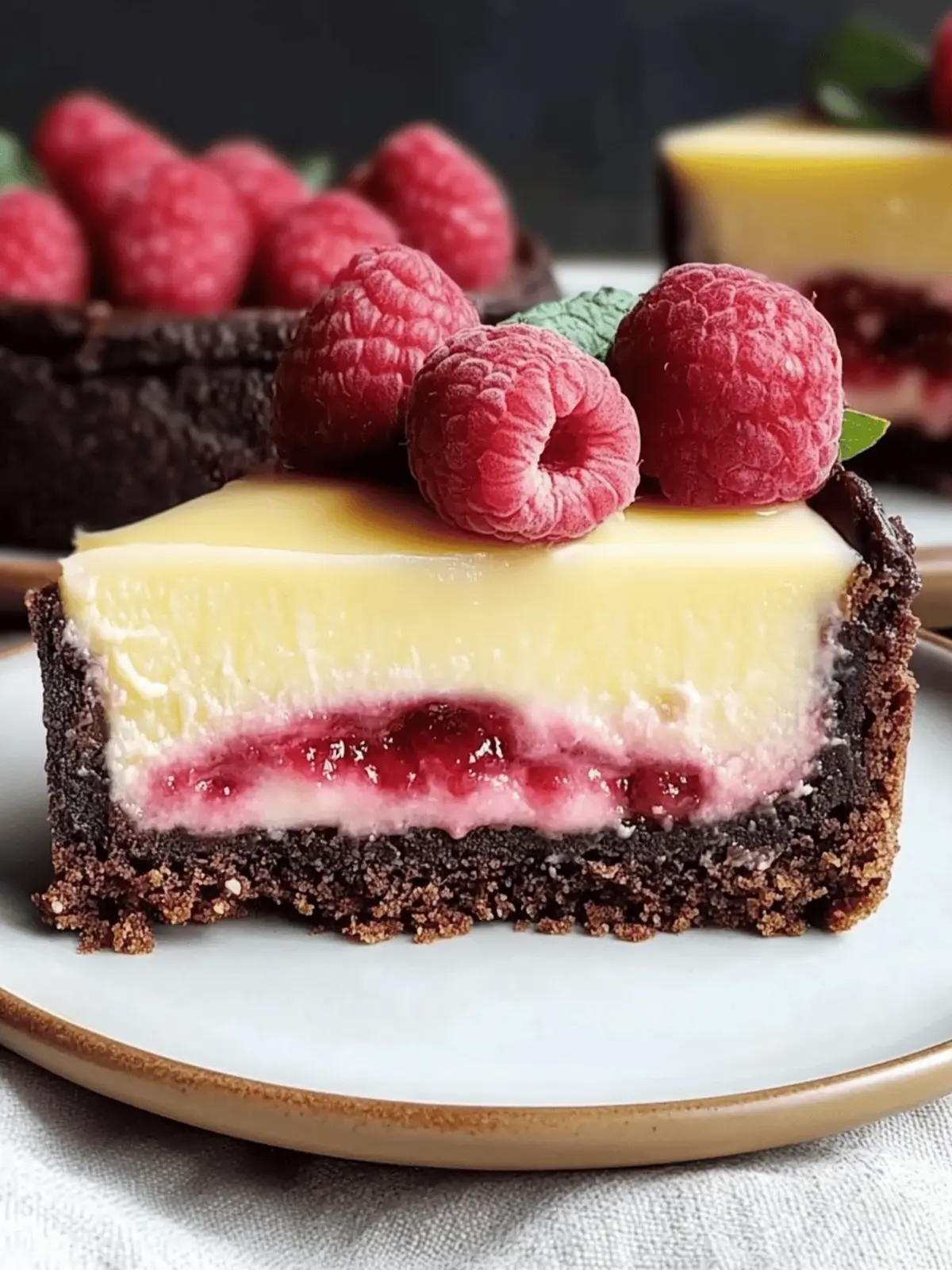 Himbeer-Brownie-Käsekuchen