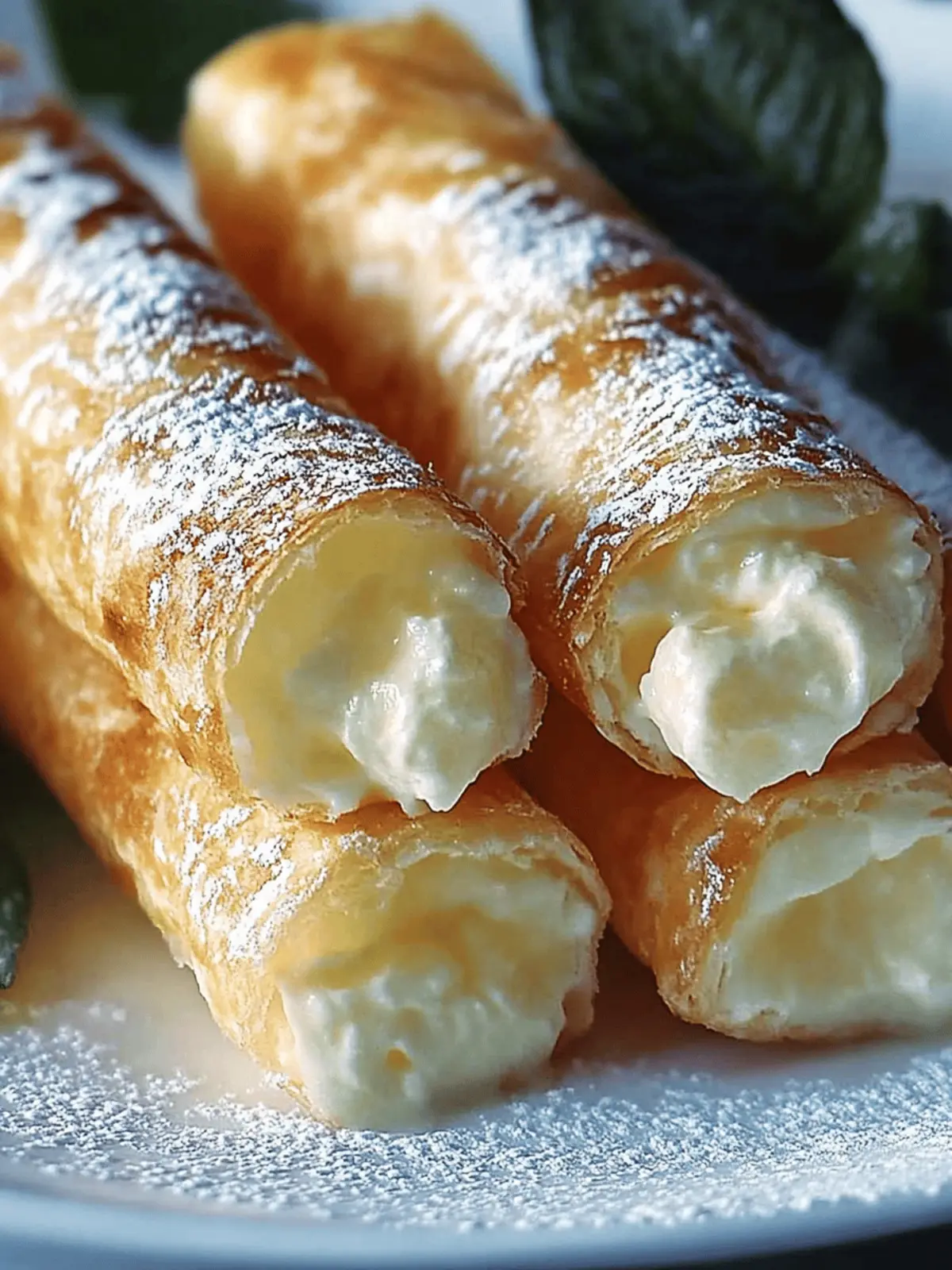 Cannoncini mit italienischer Creme