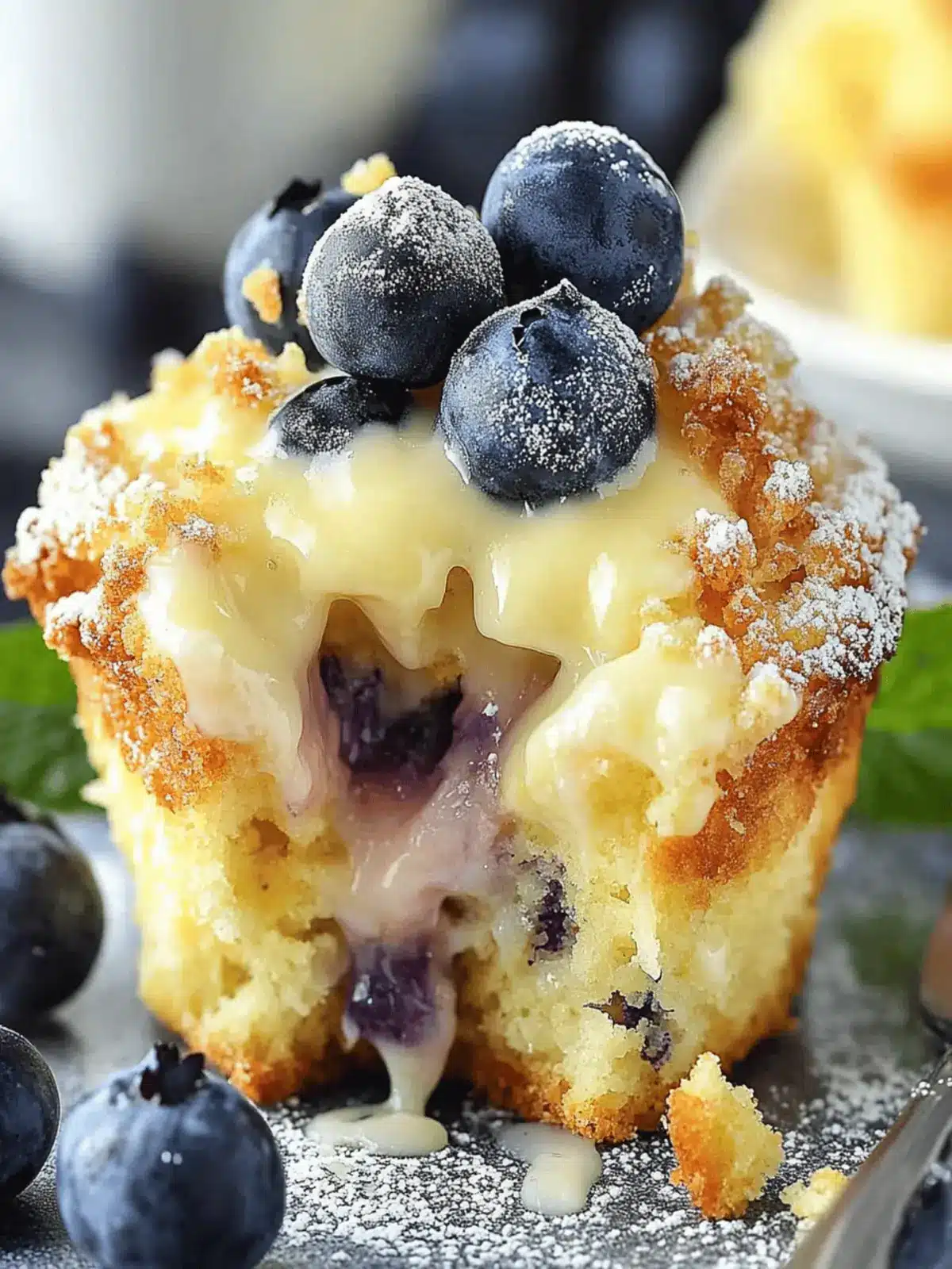 Blaubeer Frischkäse Muffins