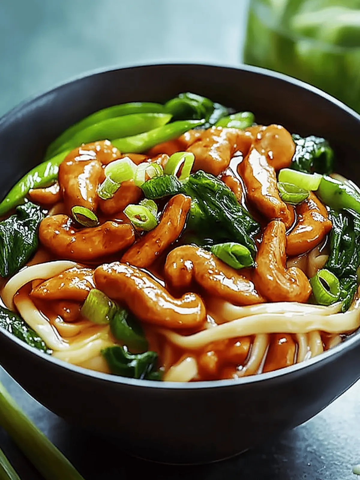 Teriyaki Hühnchen Udon Nudeln für schnelles Abendessen 5 Teriyaki Hühnchen Udon Nudeln
