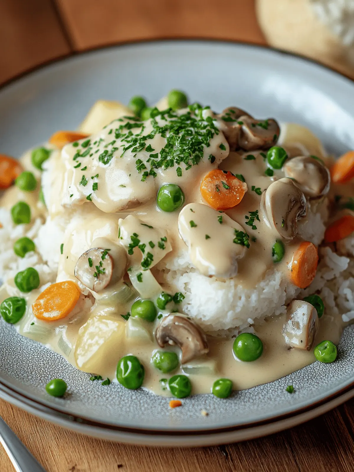 Cremige Pilzfrikassee