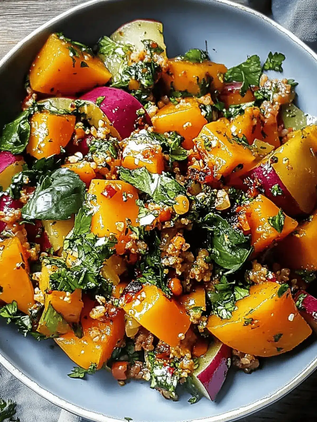 Libanesischer gerösteter Kürbissalat für gesunde Genussmomente 2 Libanesischer gerösteter Kürbissalat