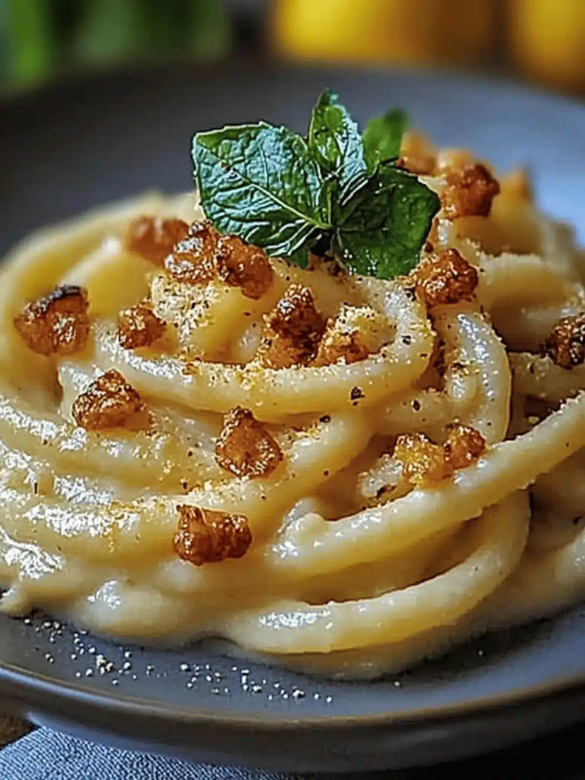 Geräucherte Tofu-Carbonara