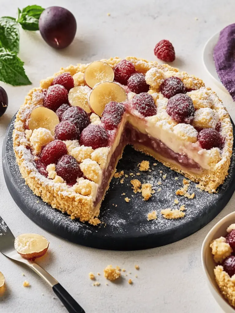 If plum cake, then please with pudding and crumbles