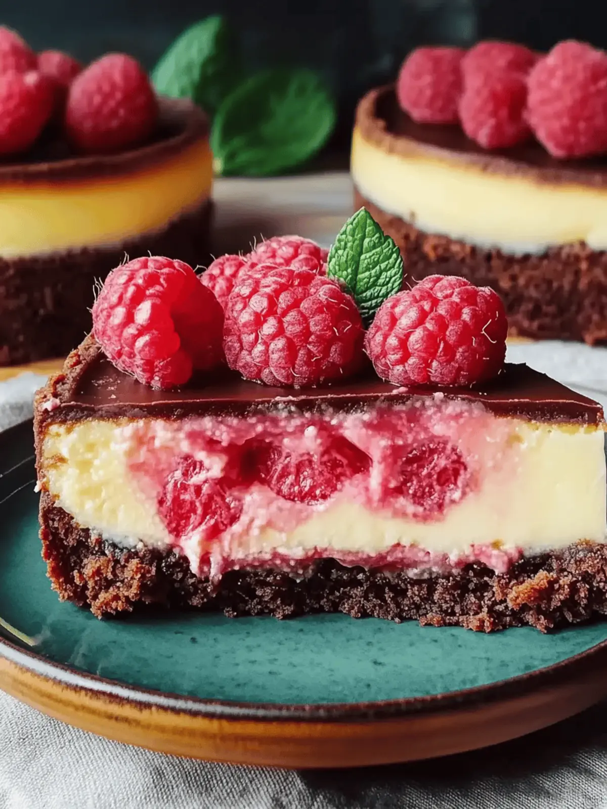 Himbeer-Brownie-Käsekuchen