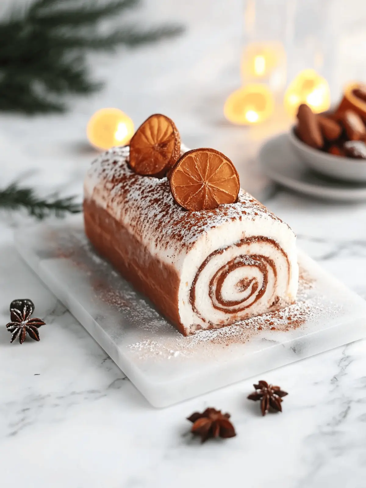 Gourmet Tiramisu Yule Log Kuchen