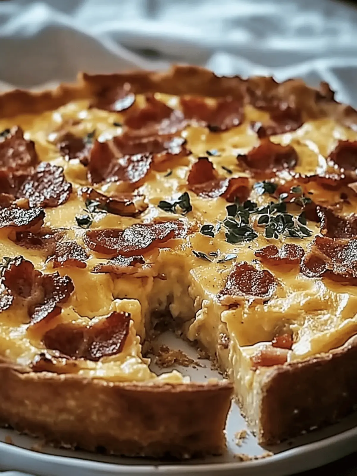 Bacon- und Cheddar-Käsekuchen für jeden Anlass 4 Bacon- und Cheddar-Käsekuchen