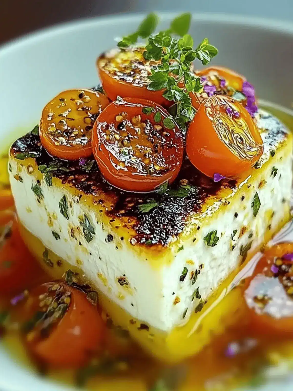 Gebackener Schafskäse griechischer Art mit Gemüse 2 Gebackener Schafskäse griechischer Art