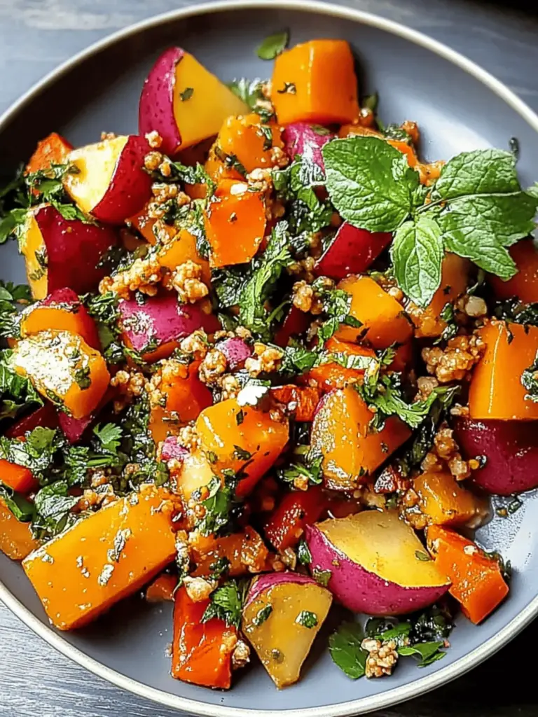 Libanesischer gerösteter Kürbissalat